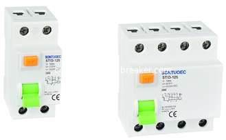 Big Amp 125A series  STID-125 IP20 Protection RCCB Circuit Breaker with Pin Type Busbar 35mm wire connection