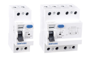 Durable Current Limiting Breaker In Electrical Circuit IEC61008 Standard 4P 63A 300mA 400V 3phase magnetic type RCCB