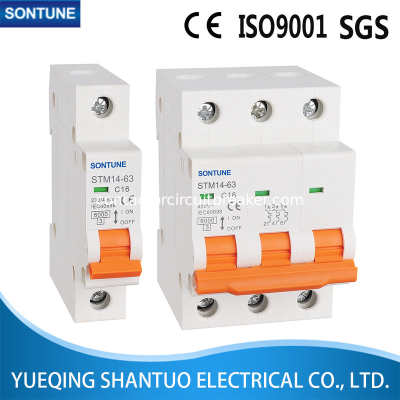 Stm1463 Series ( MCB ) Miniature Circuit Breaker IP20 Protection
