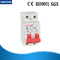 White 6KA Double Pole MCB With High Breaking Capacity Convenient Operation