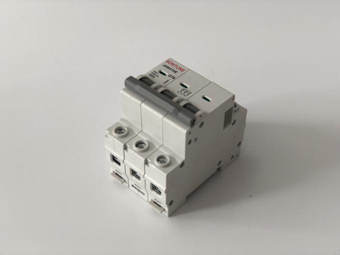 3P Type D MCB Main Circuit Breaker , Normal Voltage Thermal
