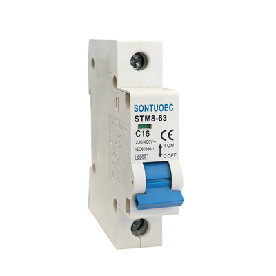 STM8-63  1P,2P,3P,4P  230/400V Din Rail installation MCB Miniature Circuit Breaker 6KA