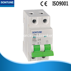 Miniature STM1-63 2p MCB Circuit Breaker With Double Wiring 6ka Ce Semko