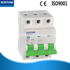 3 Pole MCB Circuit Breaker Electrical Micro Circuit Breaker Din Rail IEC60898 Standard