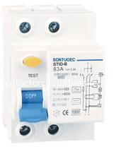 Using recharge station or solar device B model RCCB 2P 4 Pole Residual Current Circuit Breaker