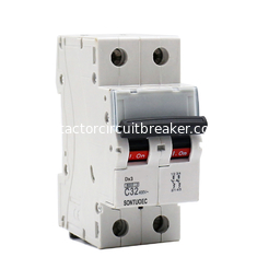 2P 32A Modular MCB Circuit Breaker Plastic Clip Fixed For Lighting Distribution