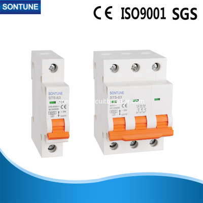 IEC60898 Standard MCB Circuit Breaker Sts-63 1p 3p  4.5KA