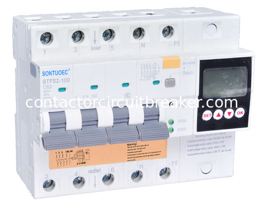 100A 2p 4p Water Immersion Alarm Leakage Current Circuit Breaker Multifunction RCBO