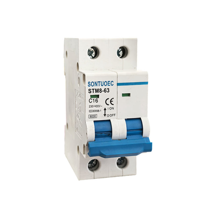 STM8-63  1P,2P,3P,4P  230/400V Din Rail installation MCB Miniature Circuit Breaker 6KA
