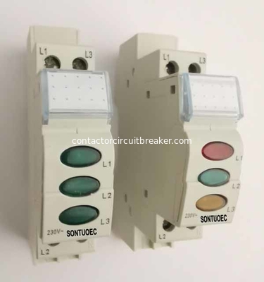 220 Volt Led Voltage MCB Indicator Three Color One Mould