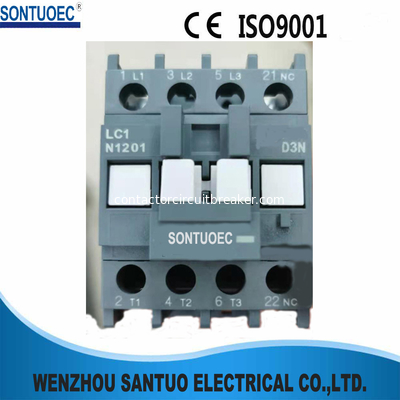 PA66 220V 9A Electric Din Rail Contactor 4P Compact Structure