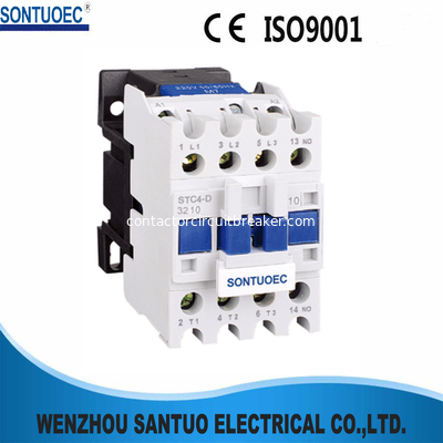 PA66 220V 9A Electric Din Rail Contactor 4P Compact Structure