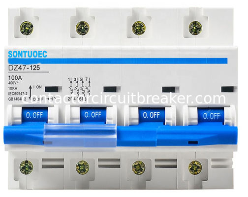 2 Poles 63A Din Rail installation MCB IP20 Protection Degree for Easy Installation